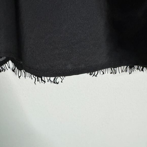 J. Crew‎ Blouse Women S Black Sleeveless Lace Ruffle Classic Career Old Money - Picture 8 of 10